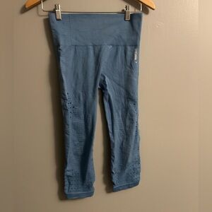 Gymshark Blue Perforated Leggings